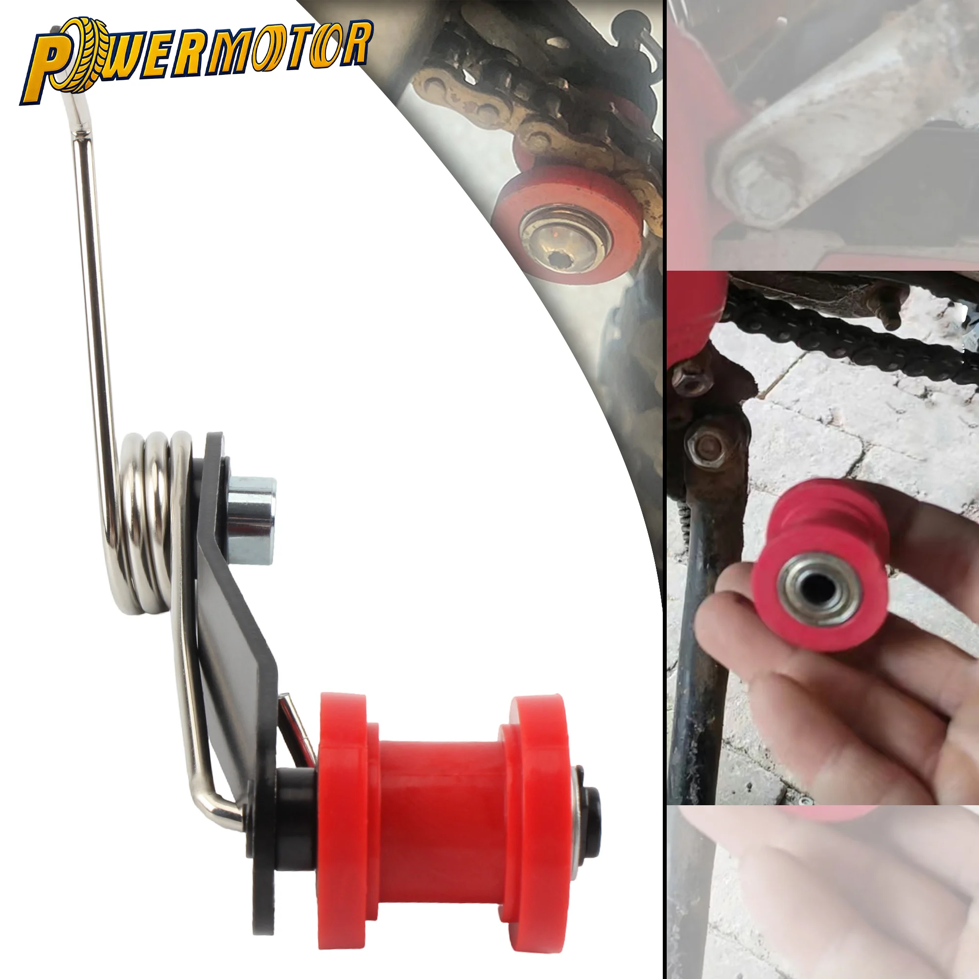 

Universal Chain Slider Tensioner Roller Guide Adjuster For Honda Yamaha Suzuki KTM Kawasaki Motorcycle Dirt Bike ATV 530 428 420