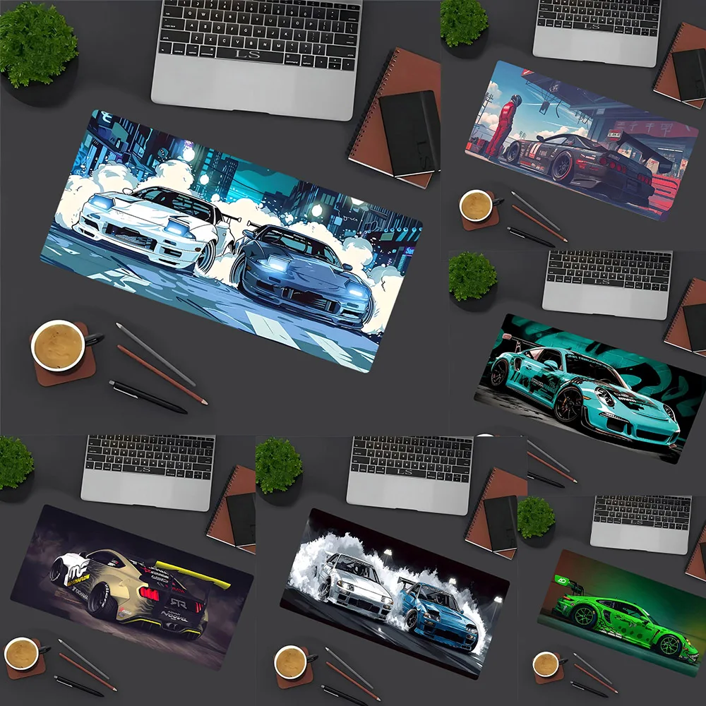Large JDM car mouse pad for computer accessories sliding stitching edge mouse pad, perfect gift for gaming and family desk mat
