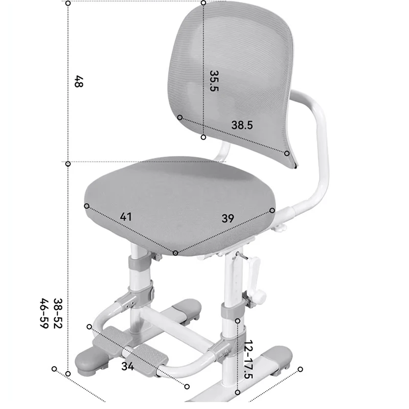 JGY-Sièges de sécurité réglables pour enfants, fauteuil de luxe pour enfants, meubles de chambre et d'école, design Lauren, recommandé pour une fille d'étude