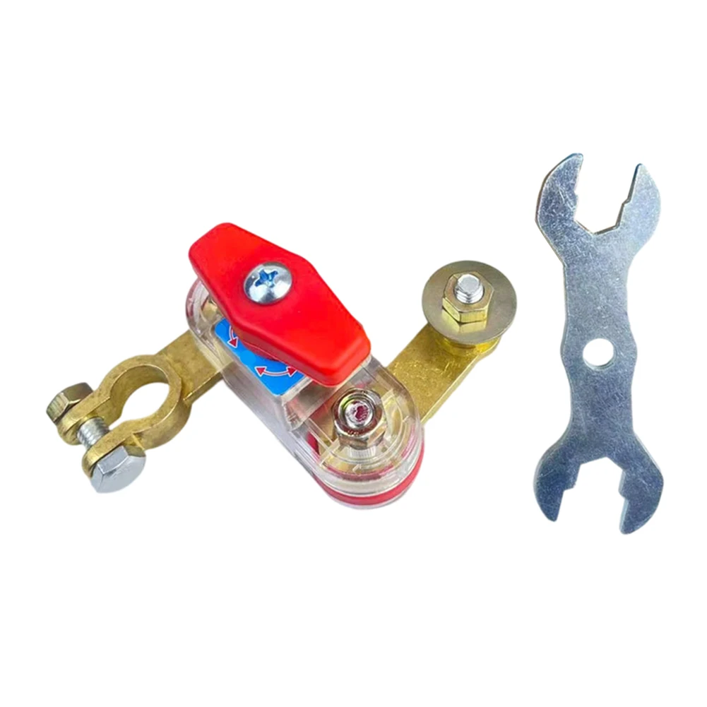 12V 24V Car Battery Disconnect Switch Quick Cut Off Kill Switch with Large Terminal 16-19mm for Trucks SUVs RVs