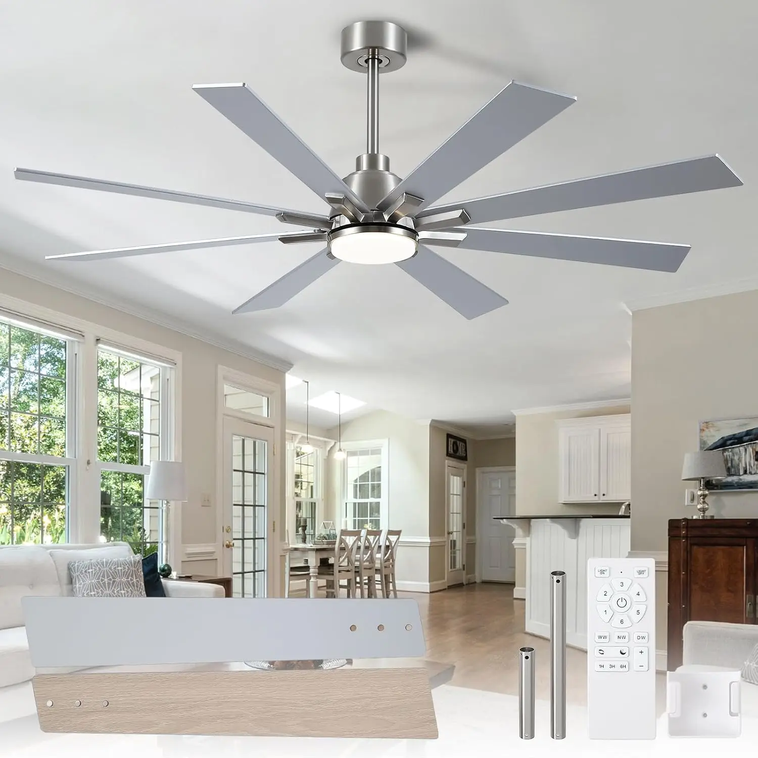 62 Inch Ceiling Fan…