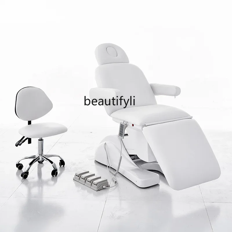 Lit électrique pour écouteurs de beauté, chaise de traitement spécial pour salon de beauté, lit de micro proporplastique, lit de clinique dentaire