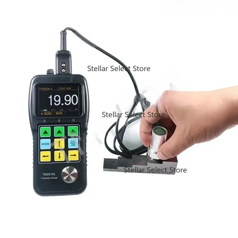 

Ultrasonic thickness gauge/thickness testing/ ultrasonic tester with A&B Scan and through coating and paint TM281DL