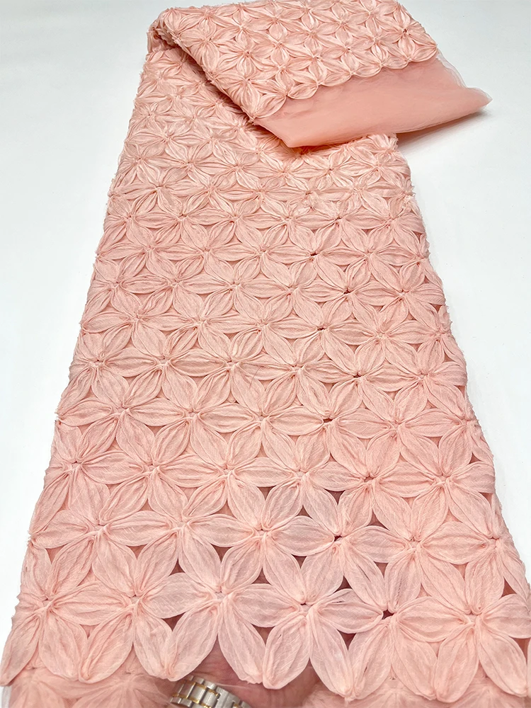 

Ткань с крупными цветочными вышивками для платьев и детской одежды, ажурный дизайн, для домашнего декора и рукоделия