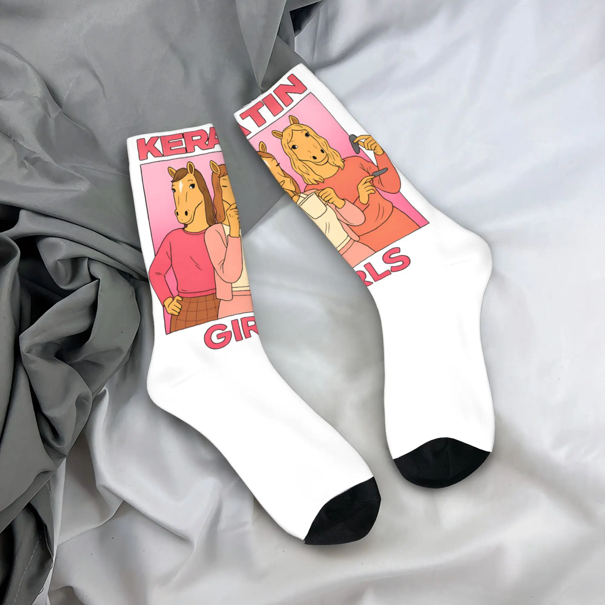 

Women Men Socks Ketamean Girls Meme Stockings Anti-Slip Soft Breathable Socks Winter Leisure Design Climbing Socks