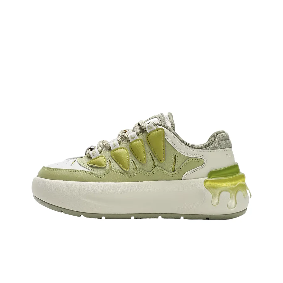 FILA CARROT 2 Low top Skateboard Shoes Women's Beige Green F12W511208FAA