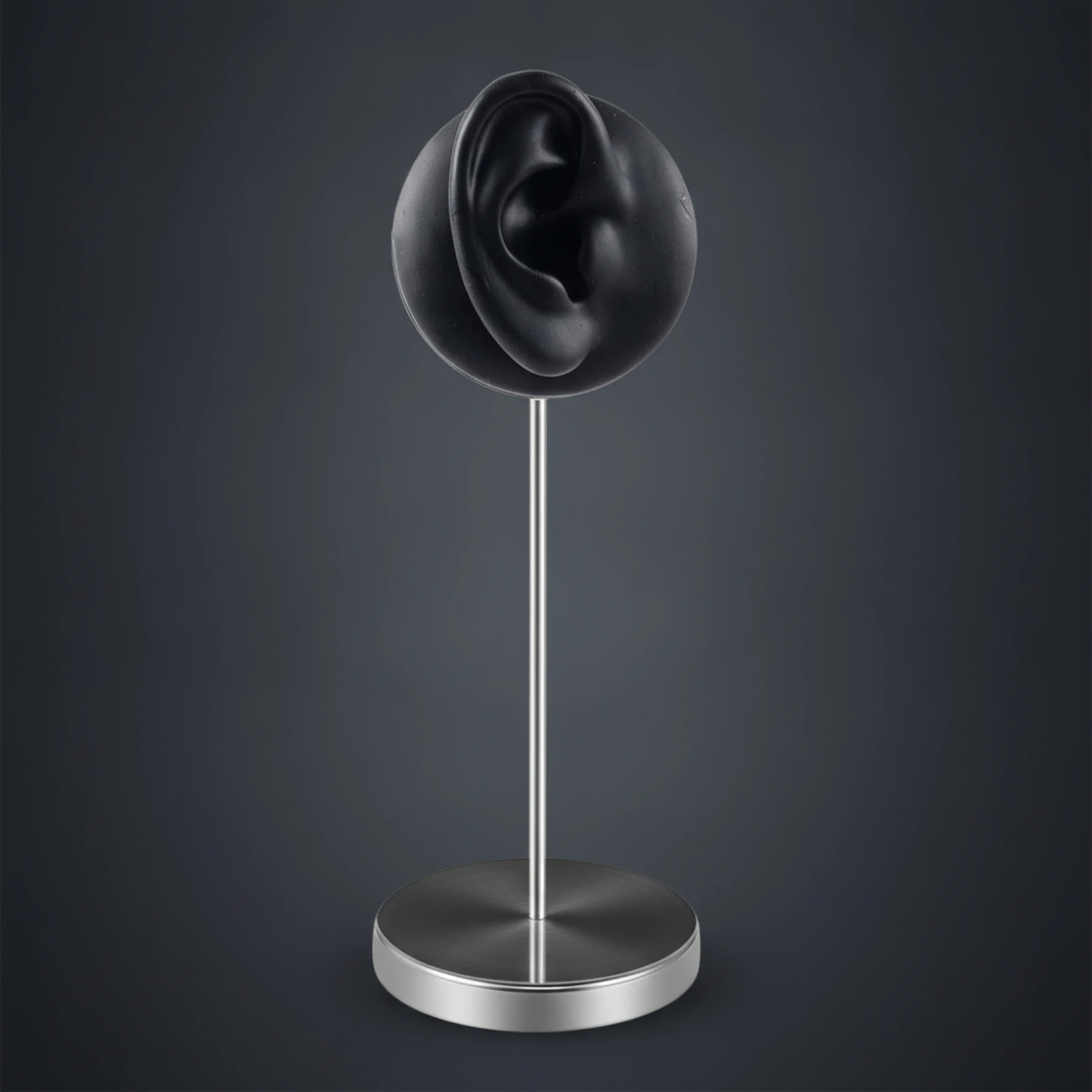 Ear Model with Stand Realistic Silicone Ear Model Freestanding Secure for Jewelers, Jewelry Display, Studios