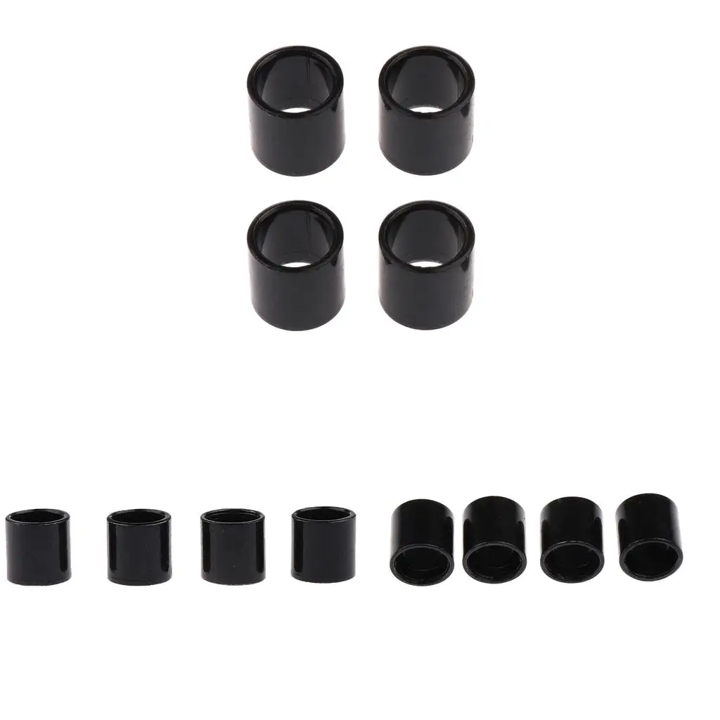 12 Pieces Metal Longboard Skateboard Bearing Spacers Hardware Accessories 10mm x 10mm