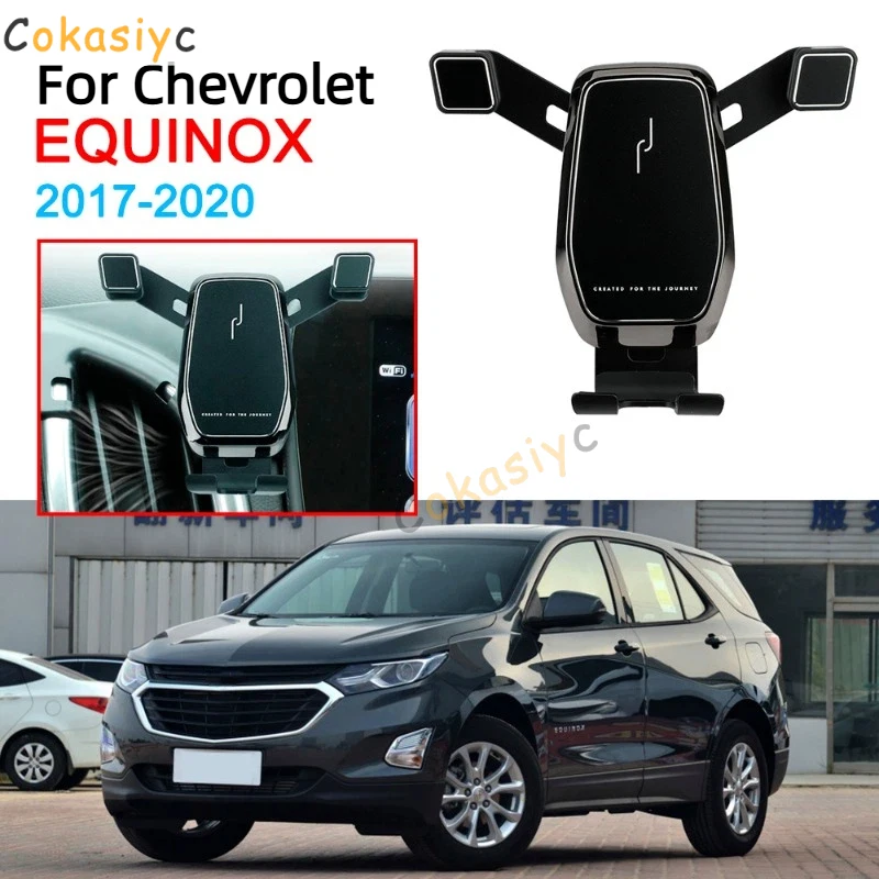 Mobile Phone Bracket Air Vent Mount Call Phone Holder Support For Chevrolet Equinox Accessories 2017 2018 2019 2020 2021 2022