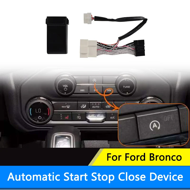 TAJIAN Car Automatic Stop Start Engine Module System Off Device Control Sensor Plug Stop Cancel For Ford Bronco Accessories