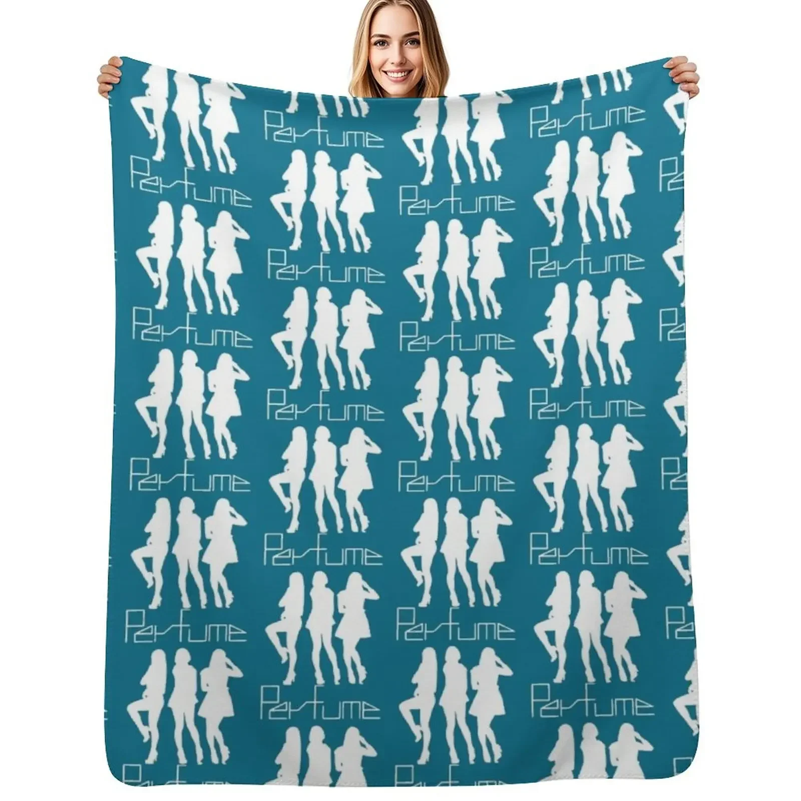 عطر جرافيك Jpop للرجال والنساء، بطانية رمي كلاسيكية، أرائك سفر منقوشة لطيفة، بطانية مرجحة