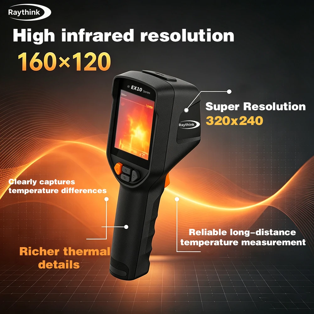 Raythink Ex10 Pro Handheld Infrared Thermal Imaging Dual Beam High-resolution Thermometer Industrial Specific Thermal Imager