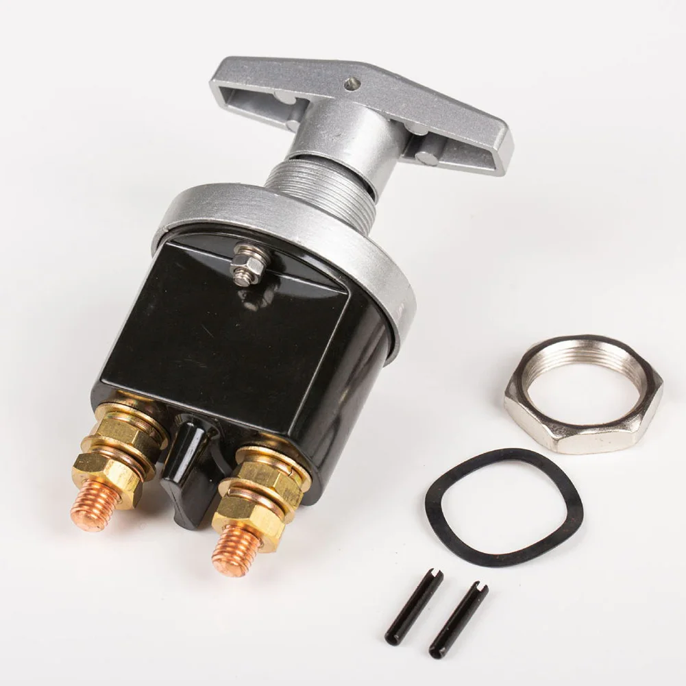 Black Battery Disconnect Switch Wear Resistant Battery Switch Battery Circuit Disconnecter Easy Installation Process