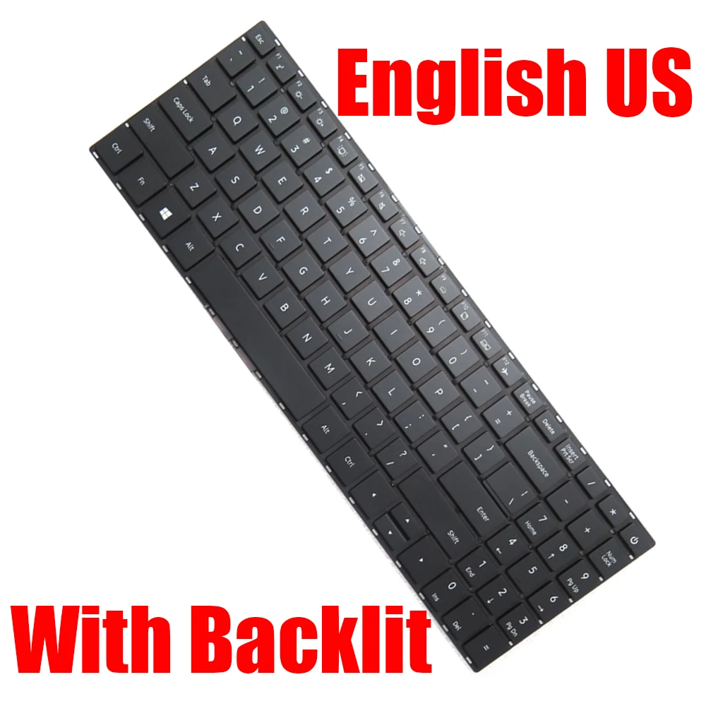 

Laptop Keyboard Compatible MB3331004 PRIDE-K4135 English US Black With Backlit New