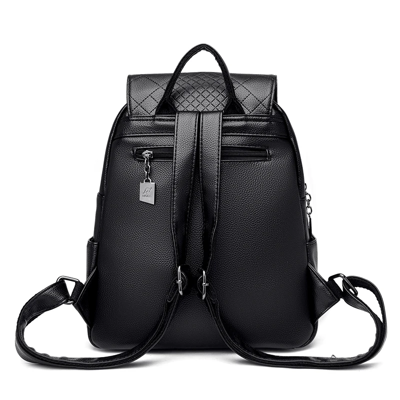 2023 New Fashion Women\'s Backpack High Quality Leather Fashion Women\'s Bag High Capacity Travel Women\'s Backpack Handbag