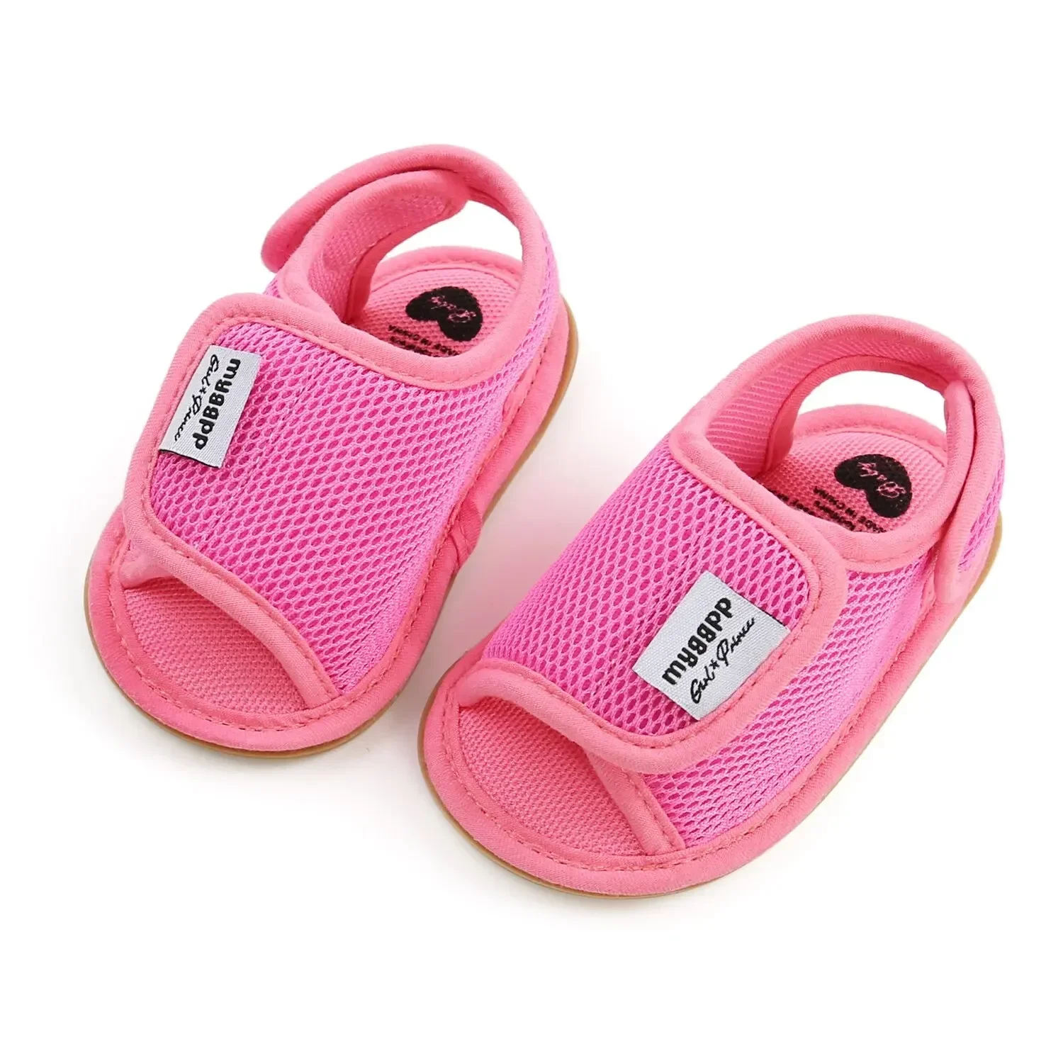 Meckior Summer Baby Shoes Boys Girls Sandals Mesh First Walker Baby Beach Sandals Infant Shoes Anti-slip Soft Rubber Sole 0-18M