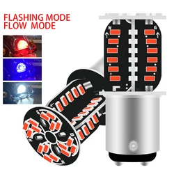 1Pcs 1157 LED Strobe Brake Light BAY15D LED 64SMD DRL Water Flashing Reversing Parking Lamp Motorcycle Car Turn Signal Tail Lamp