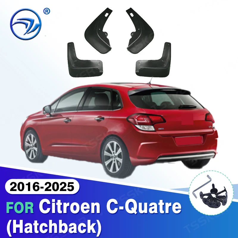 

For Citroen C-Quatre C4(Hatchback) 2016-2025 2019 2020 2021 2022 2023 2024 Mudflaps Splash Guards Mudguards Mud Flaps Fender
