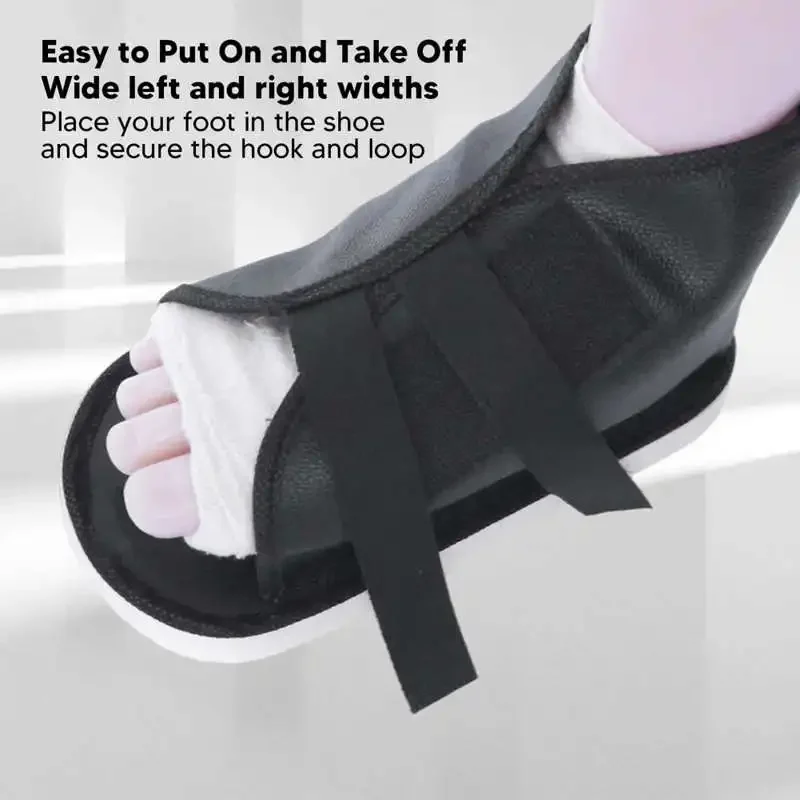 1Pcs Non Slip Cast Shoe Adjustable Foot Injurie Fixed Plaster Shoe Feet Swollen Toes Broken Postoperative Recovery Support Brace