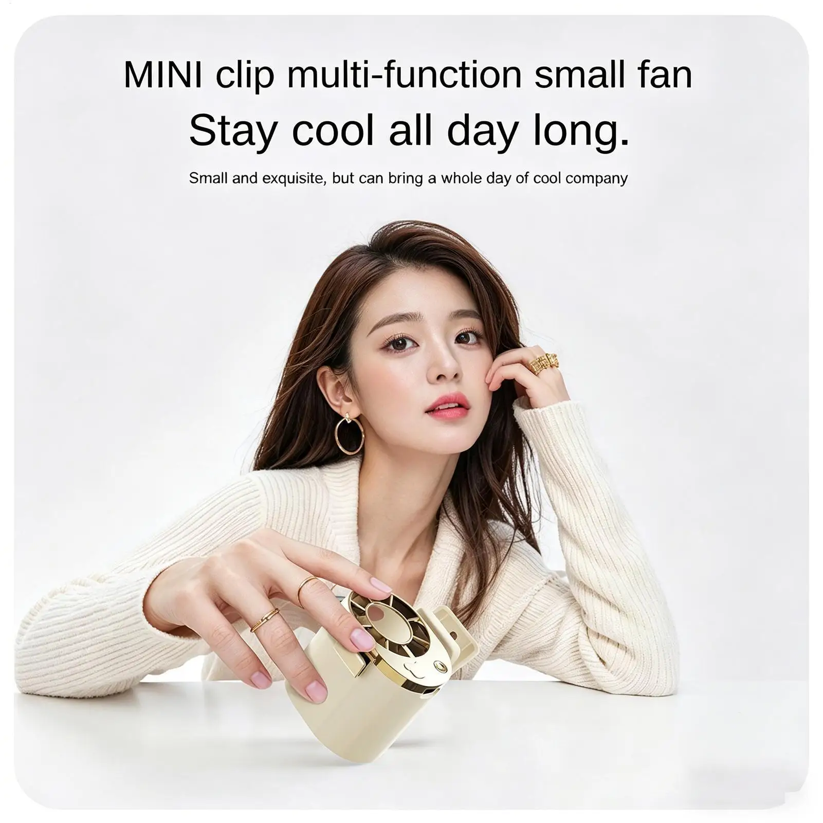 

Waist Fan 3 Speeds Adjustable LED Display USB Rechargeable Device Clip On Fan For Summer Travel Camping Beach Festival Sports