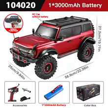 【¥26,507】WLtoys 104020 1/10 4WD RCオフロードカー レッド ウインチ付き 特別割引-アリエク特価アラート