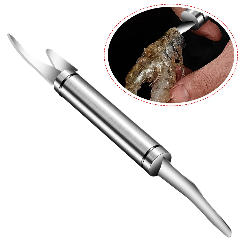 

Kitchen Tool Shrimp Peeler 0.08 Pounds 1 X 304 Stainless Steel 39 Grams Silver.Kitchen Gadgets For Cut Shrimp Heads