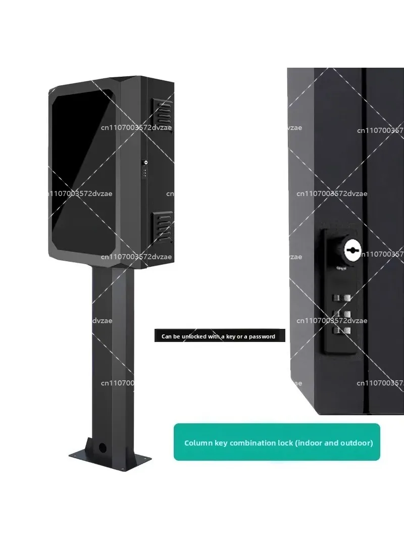 EV Charger Protection Box 70x50x25cm Wall-mounted Outdoor Waterproof Anti-theft Password Lock Box