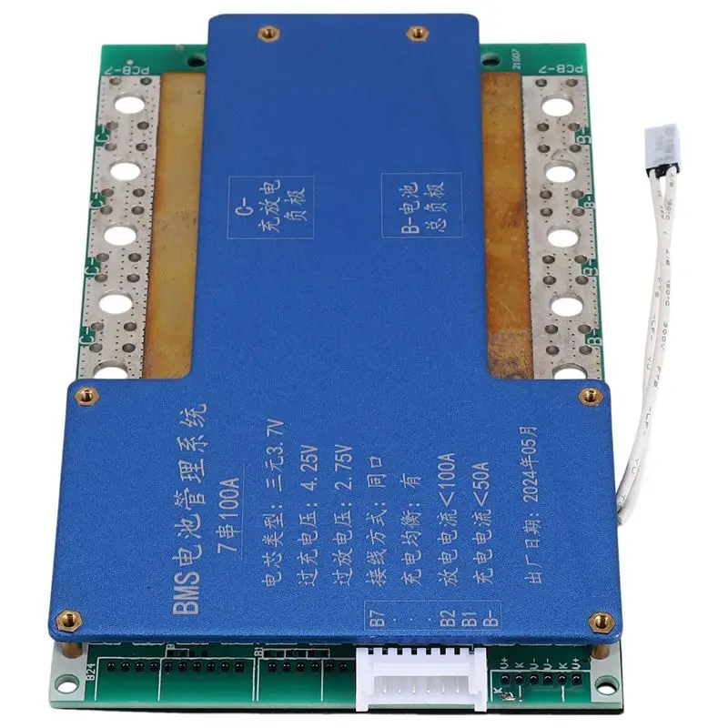 Superior Bms 7S 24V 18650 Lithium Battery Pack Board Bms Equalizer Pcb Temperature Protection Belt Line