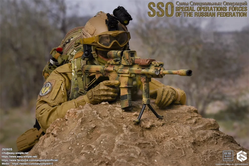 

1/6 Easy&Simple ES 26060S Russian SSO Operation Soldier Unit Full Set Moveable Action Figure Gift For Fans Collect