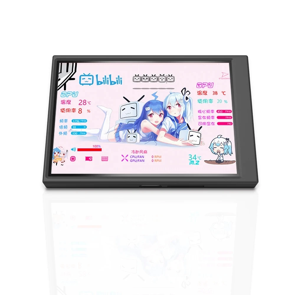 3.5 Inch IPS Type-C Secondary Screen Computer CPU GPU RAM HDD MonitorUSB Display For Freely AIDA64 mini monitor