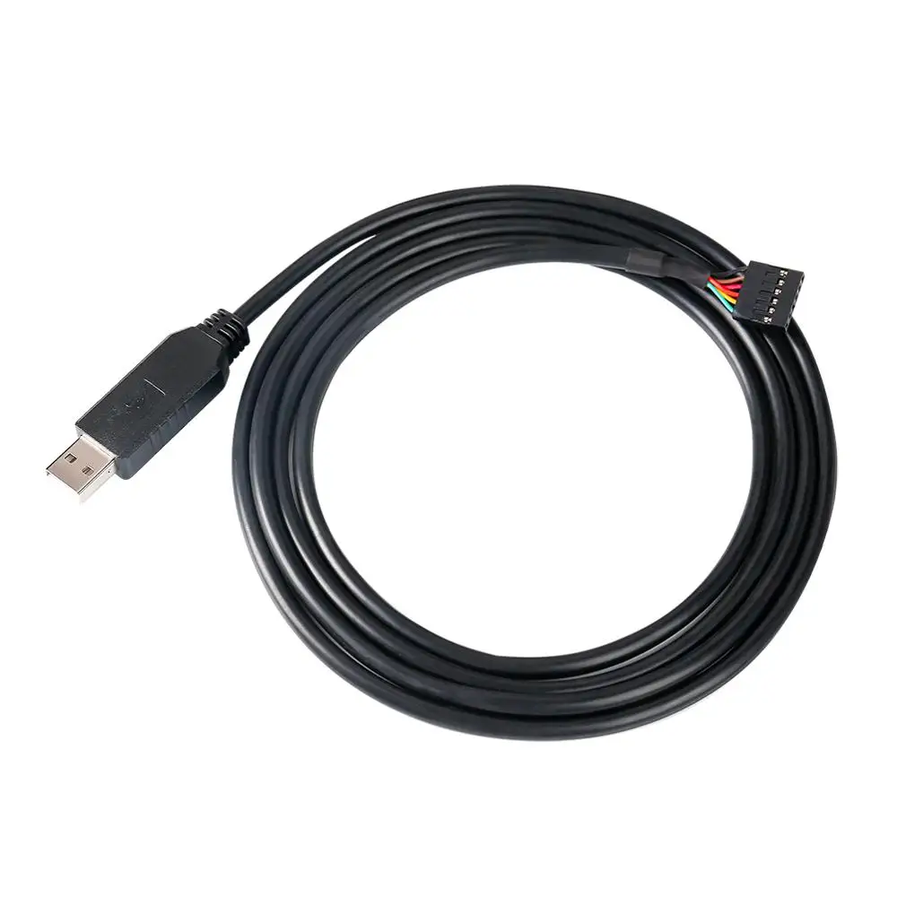 DTECH FTDI USB to TTL Serial 3.3V Adapter Cable 6 Pin 0.1 Inch Pitch Female Socket Header UART IC FT232RL Chip Window 10 8 7 Li