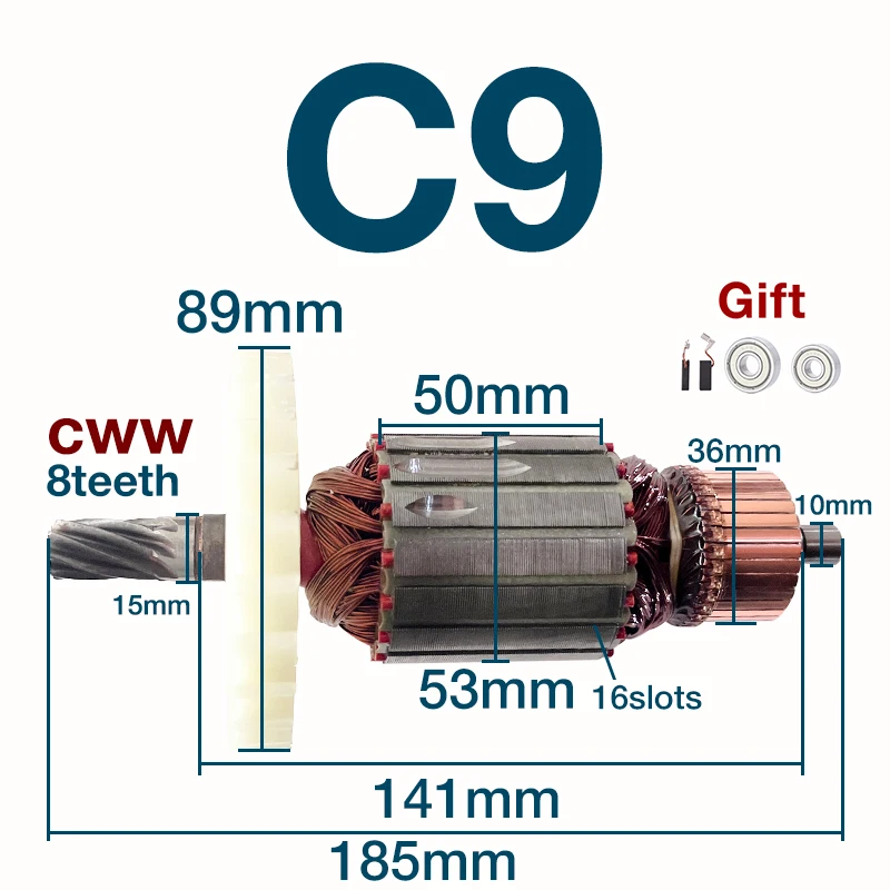 Anchor Substituição para Hitachi c9 Serra Circular Motor Cortador Dentes Stator Acessórios 9