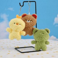 frog keychain Animal Little Bear Rabbit Frog Chicken Stuffed Plush Toy Plush Animal Keychain Decorate
