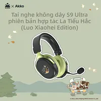AKKO | Tai Nghe Gaming Chụp Tai Bluetooth Dawn S9 Ultra - Chống Ồn Chủ Động Thiết Kế Công Thái Học Siêu Nhẹ 270g