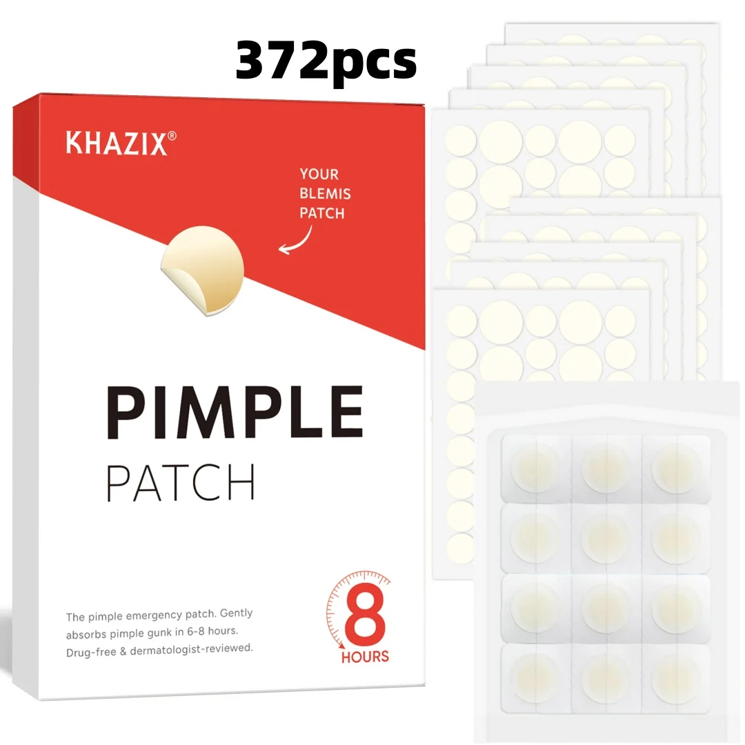 372Pcs Pimple Patch 2 Sizes Hydrocolloid Acne Patch Day Night