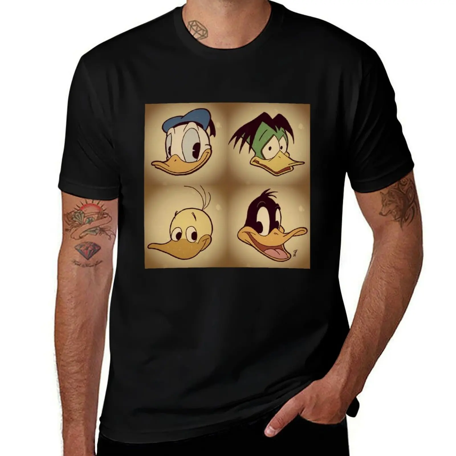 

t custom slim t fit man shirt shirts T-Shirt Ducks Cartoon man men shirts t T-Shirt for for print