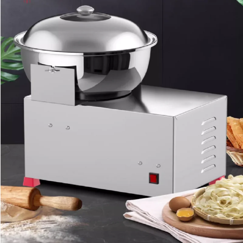 آلة العجن الصامتة التجارية الأوتوماتيكية بالكامل ذات سعة كبيرة من الفولاذ المقاوم للصدأ السميكة لعجن العجين