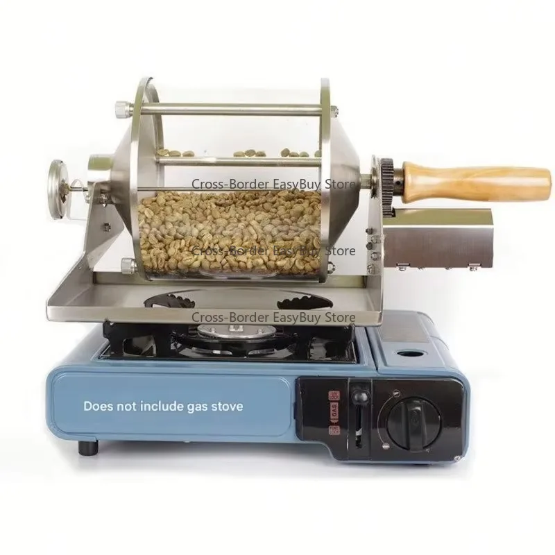 Popular Kitchen Small Mini Electric G-as Sample Coffee Bean Baking Roasting Machine Coffee Roaster Home Portable
