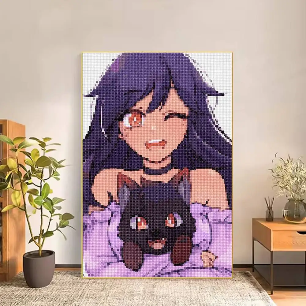 A-Aphmau Meow Anime Cats Poster Versatile HD Waterproof Wall Art Self-Adhesive Decor for Any Space Ideal Gift
