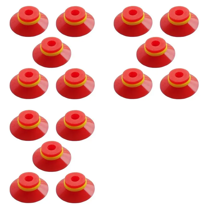 ABLK Industrial Flat Vacuum Suction Cup F Series Single-Layer Silicone Robotic Accessory With Ribs,Pack Of 15 Pcs F25