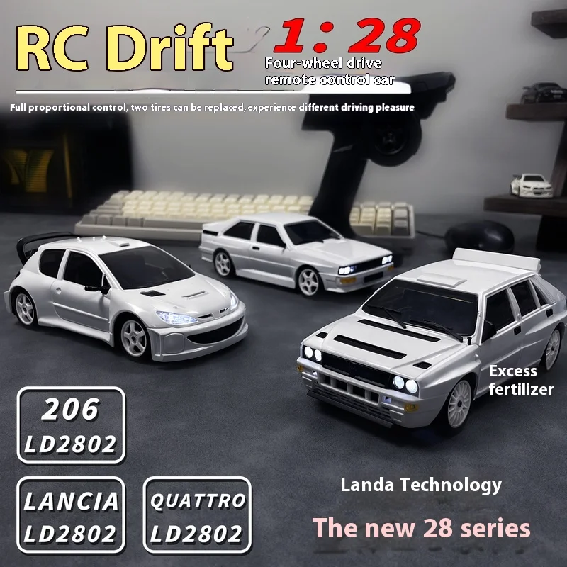 

1:28 Mini LDRC LD2802 2803 2804 RC Drift Car 4WD 2.4G RC Car ESC Servo RC Гоночный автомобиль Защита двигателя RTR Модель Игрушки Подарки