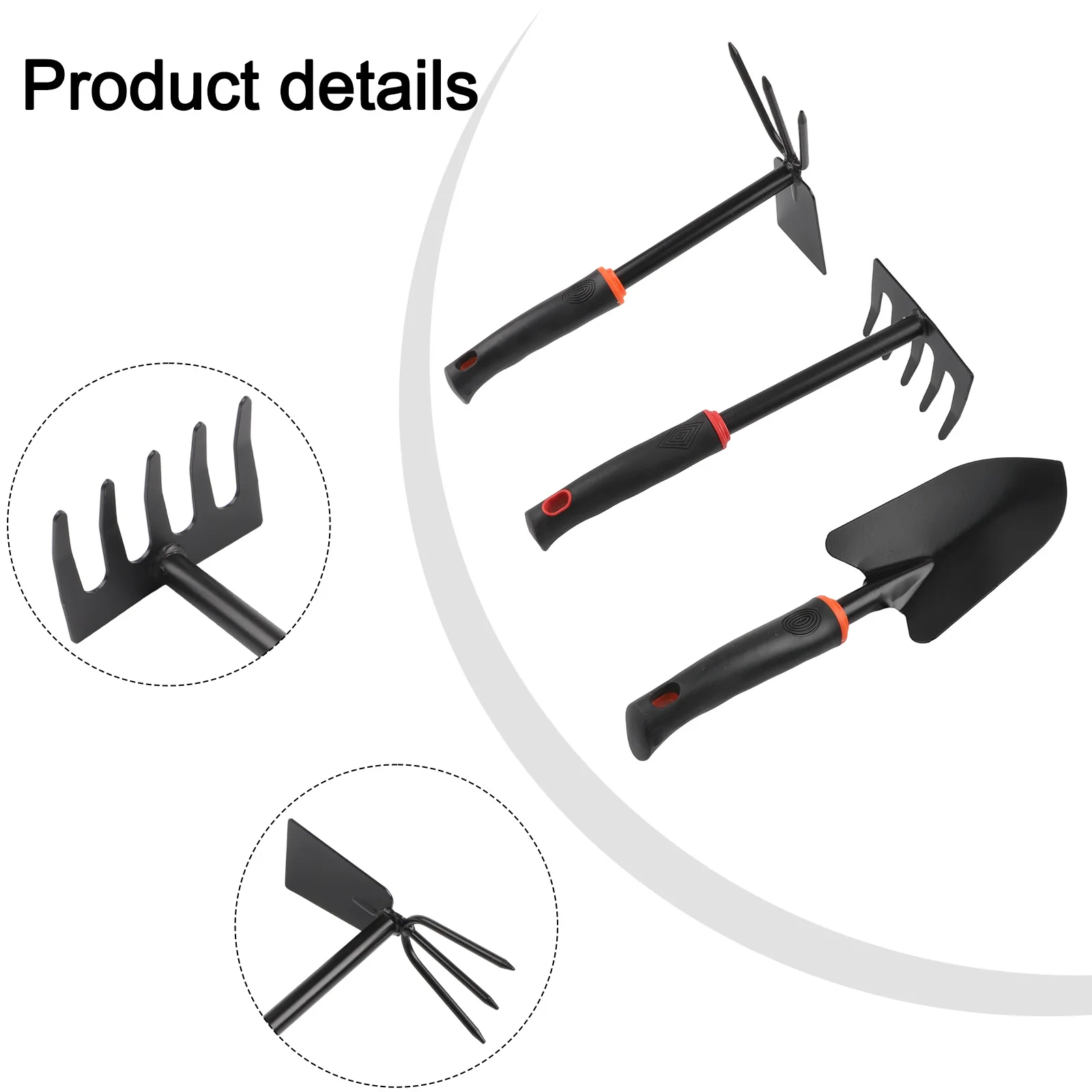 5pcs Beach Shovel Set Clam Digging Kit Approx 30cm Beachcombing Tool 3-piece Shovel ABS Material Folding Bucket