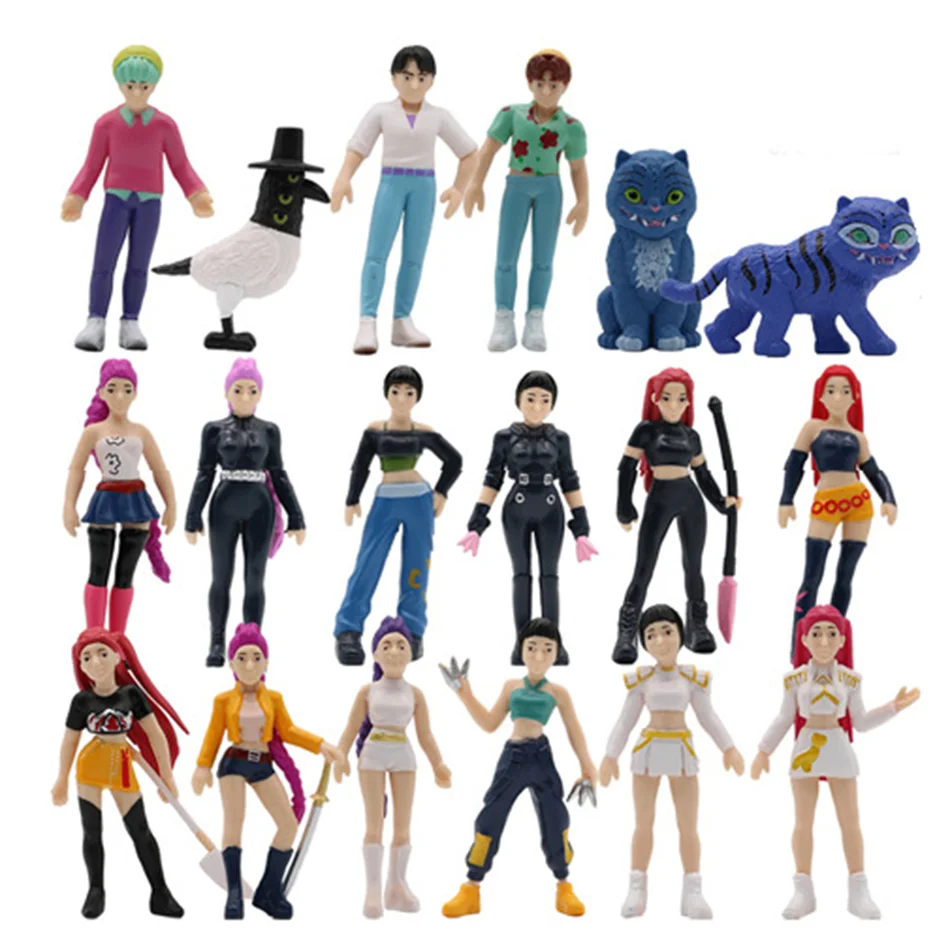 Caja ciega de Anime Kpop Devil Hunter, bolsa ciega divertida para desmontaje, estatua pequeña, modelo periférico, caja ciega de escritorio, regalos de decoración