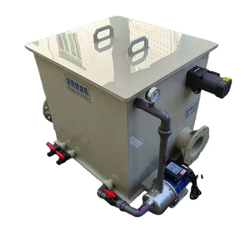 Hot selling Drum Filter Aquaculture Equipment Pipe 1 Set Sea Water, Fresh Water Reference Manual Operation Accept 9001 0.55kw
