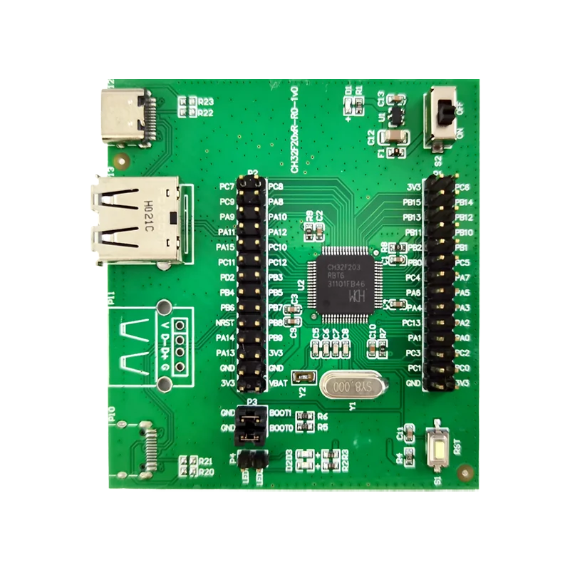 2ชิ้น/ล็อต CH32F203-EVT ความจุสูง USB2.0ความเร็วสูงในตัว USB PHY (480Mbps)