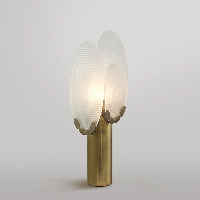 Modern Gold Glass Table Light Popular Living Room Bedroom Reading Decoration Table Lamp E27 Lighting
