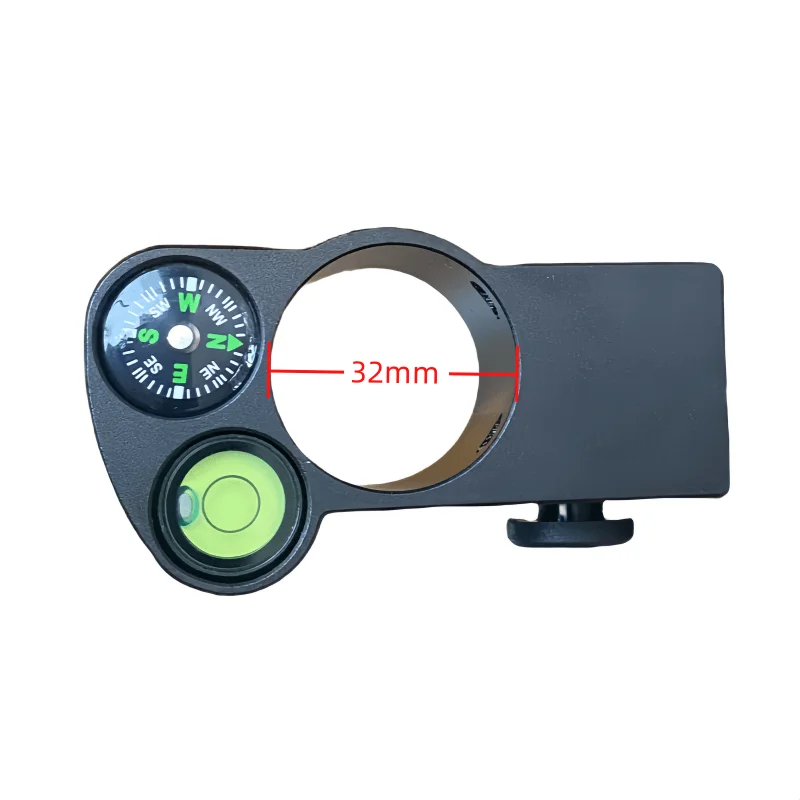 GNSS GPS RTK DATA COLLECTOR CRADLE HOLDER ATTACHMENT 32MM COMPASS POLE CLAMP METAL ALUMINUM ALLOY LEVELING BLISTERS COMPASS