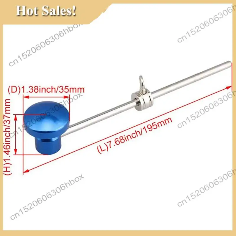 

-HOPE Blue Aluminum Alloy Bass Drum Beater Kick Drum Foot Pedal Beater Replacement Parts