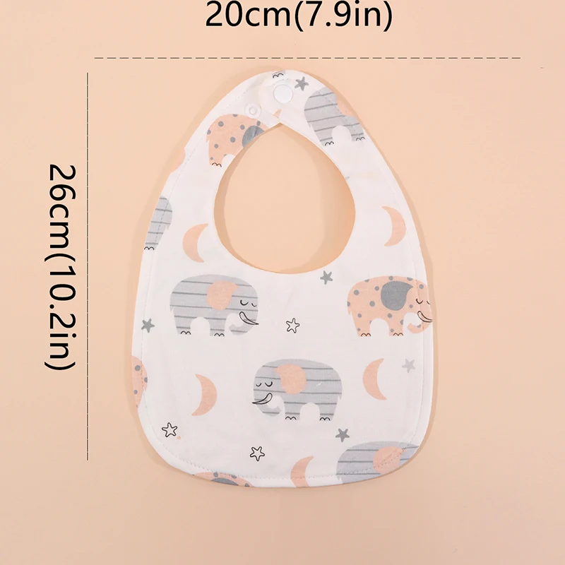 3PCS Baby Feeding Drool Bib New Cotton Infants Saliva Towel Soft Burp Cloth For Newborn Toddler Kids Boys Girls Bibs