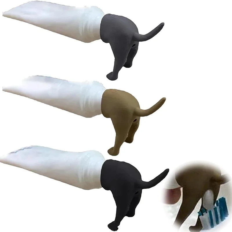 

Funny Dog Butt Toothpaste Topper Toothpaste Dispenser Squeezers Bathroom Accessories Creative Home Toothpaste Lid For Kids Adult